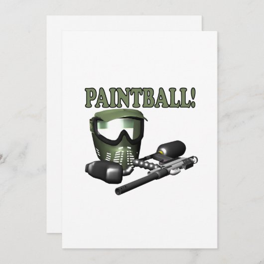 Invitation Paintball 2 (Devant / Derrière)