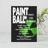 Invitation Paintball Radio Active Anniversaire (Debout devant)