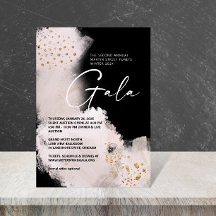 Invitation Painted Canvas Gala Invite