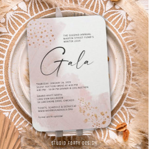 Invitation Painted Canvas Gala Invite