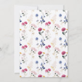 Invitation Painted Floral Crest 90e anniversaire (Dos)