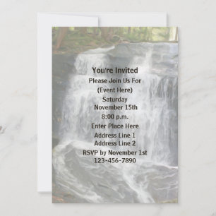 Invitation Painteté de cascade Nature Art Party