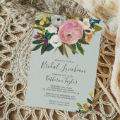 Invitation Painteté florale de déjeuner