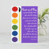 Invitation Paints and Brushes (Debout devant)