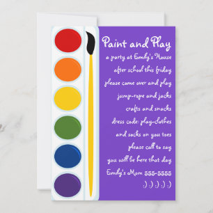 Invitation Paints and Brushes