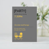 Invitation Paire de chaises Retro Mod Eames Réception de mari (Debout devant)