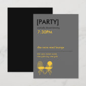 Invitation Paire de chaises Retro Mod Eames Réception de mari (Devant / Derrière)