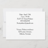 Invitation paire de chevaux sauvages (Dos)