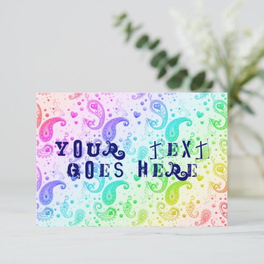 Invitation paisible arc-en-ciel (Debout devant)