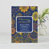 Invitation Paisley et Flowers (Debout devant)