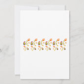 Invitation Paisley Lotus Flower Indian Couples Douche (Dos)