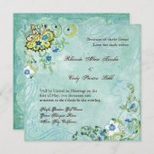 Invitation Paisley Moderne Floral Floral Mariage (Devant / Derrière)