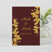 Invitation Paisley part de l'invitation de chocolat (Debout devant)
