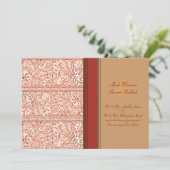Invitation Paisley Passion - Orange (henné) (Mariage) (Debout devant)