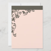 Invitation Paisley rose et Brown (Dos)