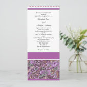 Invitation Paisley Wedding Invite (Debout devant)