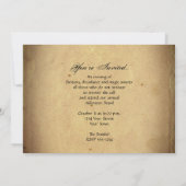 Invitation Paix, amour, et partie de Halloween de vampires (Dos)