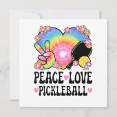 Invitation Paix Amour Pickleball (Dos)