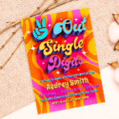 Invitation Paix dehors chiffres simples j'ai 10 ans