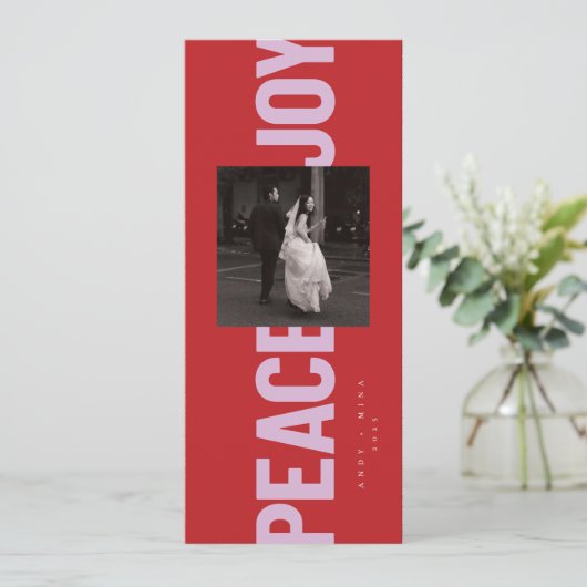 Invitation Paix et joie (Debout devant)