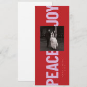 Invitation Paix et joie (Devant / Derrière)