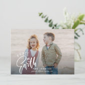 Invitation Paix sur terre | Noël (Debout devant)