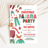 Invitation Pajama Fête de Noël