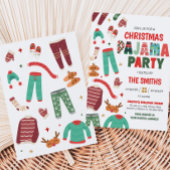 Invitation Pajama Fête de Noël