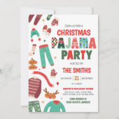 Invitation Pajama Fête de Noël (Devant)