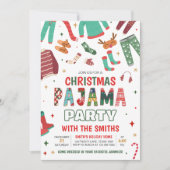 Invitation Pajama fêtes de Noël (Devant)