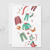 Invitation Pajama fêtes de Noël (Dos)