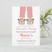 Invitation Pajama Party, Sleepover Stwood Party (Debout devant)