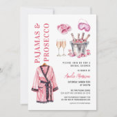 Invitation Pajama PJ & Prosecco Fête des mariées de sciage (Devant)
