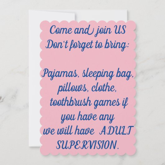 Invitation Pajamas (Dos)