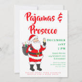 Invitation Pajamas de nuit pour dames et Parquet Père Noël (Devant)