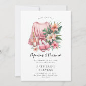 Invitation Pajamas Prosecco Bachelorette Itinéraire Tropical (Devant)