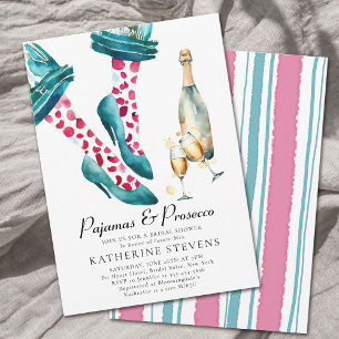 Invitation Pajamas Prosecco Lingerie Party Fête des mariées r