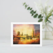 Invitation Palais de Westminster et pont avec Big Ben (Debout devant)