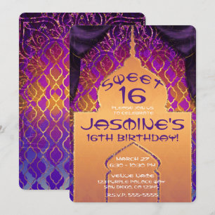 Invitation Palais d'Or Nuits Arabes Douzième Anniversaire Suc