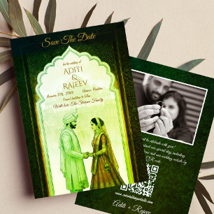 Invitation Palais Royal Indien Mariage Enregistrer La Date Co