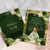 Invitation Palais Royal Sage Green Quinceañera