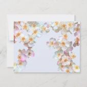 Invitation Pale Blue Fleur sauvage Photo Célébration de la vi (Dos)