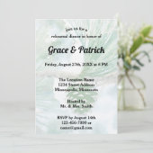 Invitation Pale Green Pine Cône Aquarelle Répétition (Debout devant)