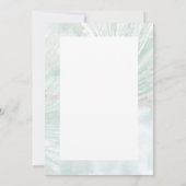 Invitation Pale Green Pine Cône Aquarelle Répétition (Dos)