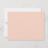Invitation Pale Pink Bunny Ears Nursery Stationery Note Card (Dos)