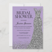 Invitation Pale Purple Elegance Bridal Shower (Devant)