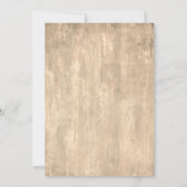 Invitation Pale Rustic Barn Bois Typographie Leur Mariage (Dos)