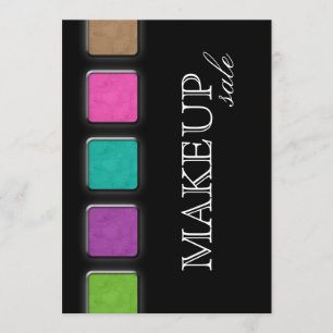 Invitation Palette Annonce d'invitation de la fête de maquill