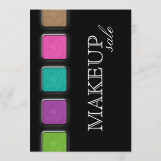 Invitation Palette Annonce d'invitation de la fête de maquill
