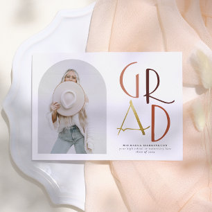 Invitation Palette   Boho Arch & Bold Grad Photo Graduation